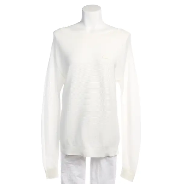 Jumper in White, Cotton, Lacoste