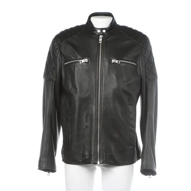 Lederjacke in Schwarz, Leder, Hugo Boss Black Label
