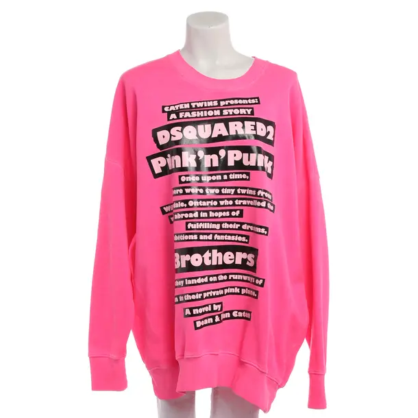 Sweatshirt in Rosa, Baumwolle, Dsquared