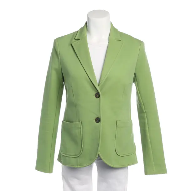 Blazer in Green, Cotton, Mos Mosh