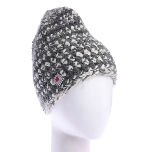 Mütze in Grau, Wolle, Frauenschuh