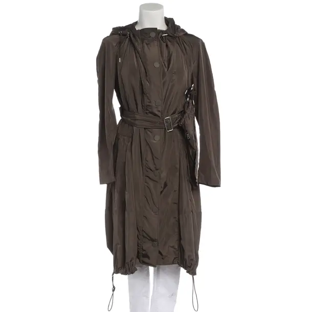 Mid-Season Coat in Brown, Polyester, High Use