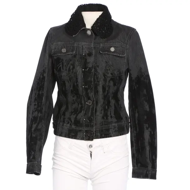 Sommerjacke in Schwarz, Baumwolle, High Use