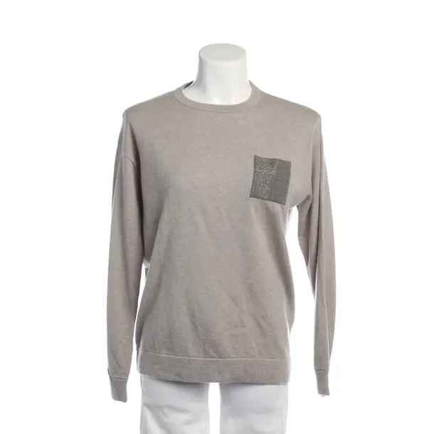 Jumper in Gray, Wool, Brunello Cucinelli