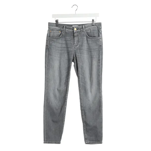 Straight Fit Jeans in Gray, Cotton, Closed