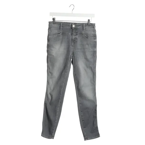 Straight Fit Jeans in Gray, Cotton, Closed