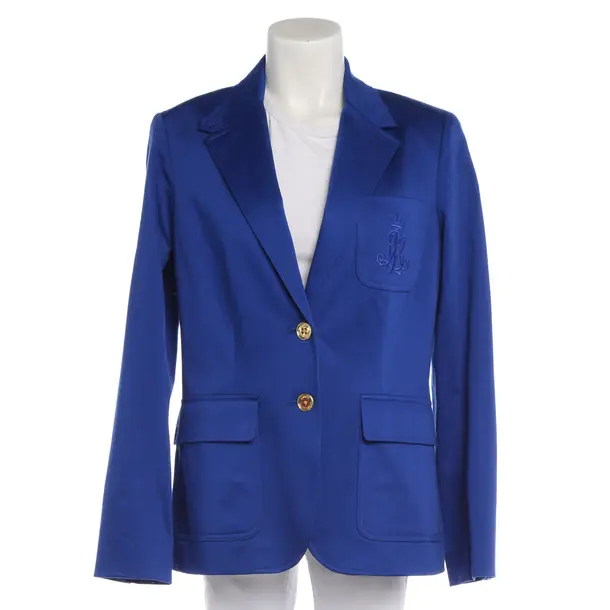 Blazer in Blue, Cotton, Lauren Ralph Lauren