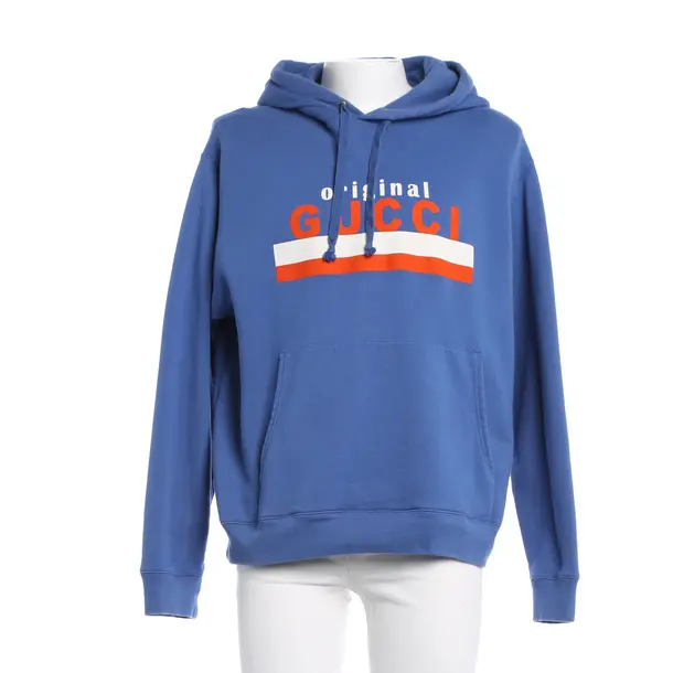 Hoodie, in Blau, Baumwolle, Gucci