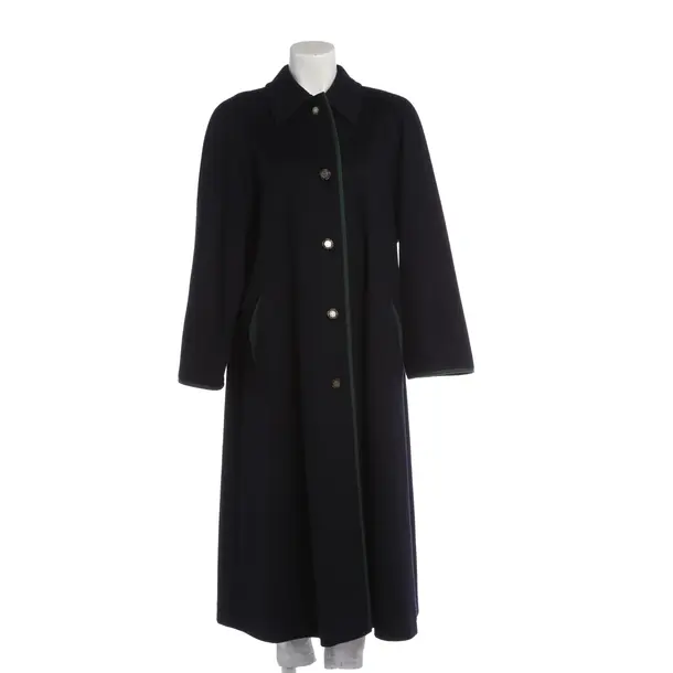 Mid-Season Coat in Blue, Wool, Lodenfrey