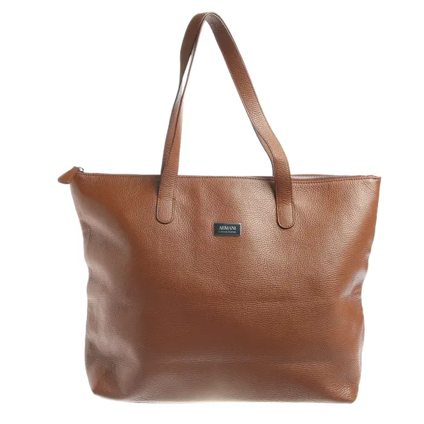 Shoulder Bag in Brown, Leather, Armani Collezioni