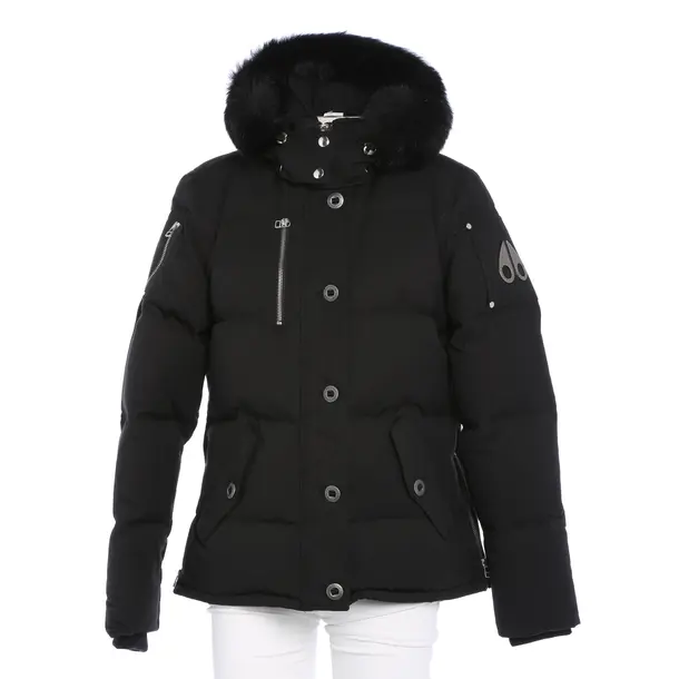 Winterjacke in Schwarz, Baumwolle, Moose Knuckles