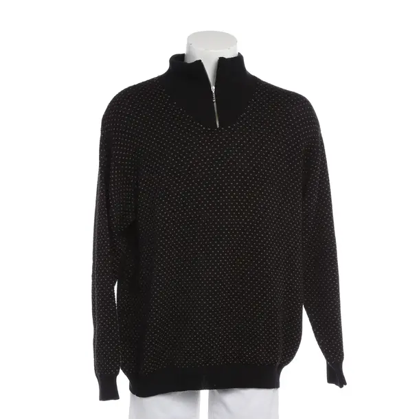 Jumper in Black, Wool, Gran Sasso