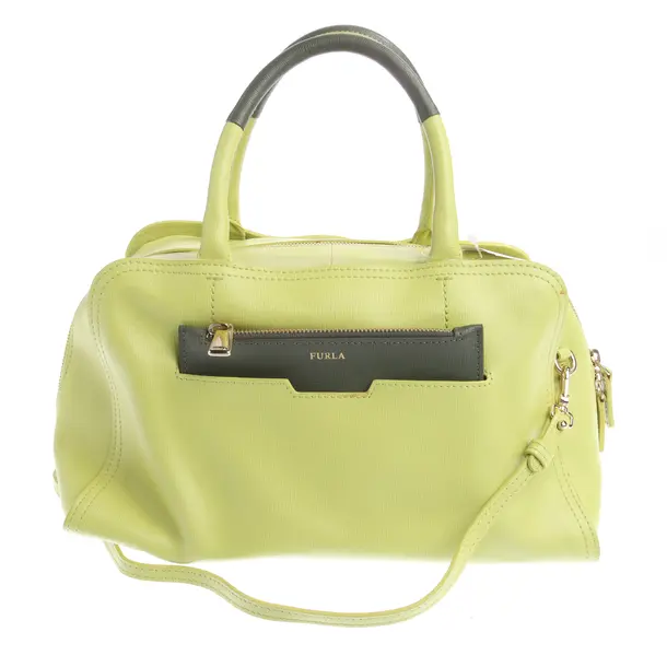 Handbag in Green, Leather, Furla