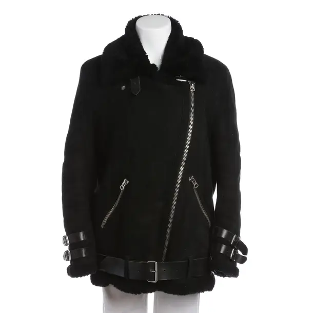 Giacca in pelle di agnello, in Nero, Pelle, Studi Acne