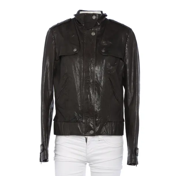 Lederjacke in Braun, Leder, Hugo Boss Orange
