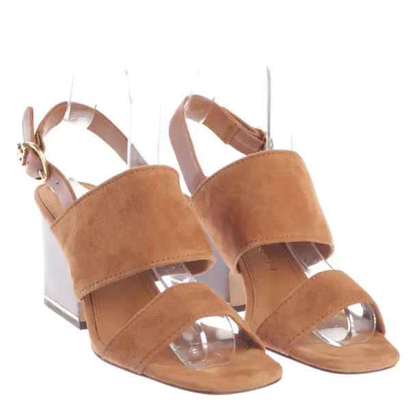 Heeled Sandals in Brown, , Tory Burch