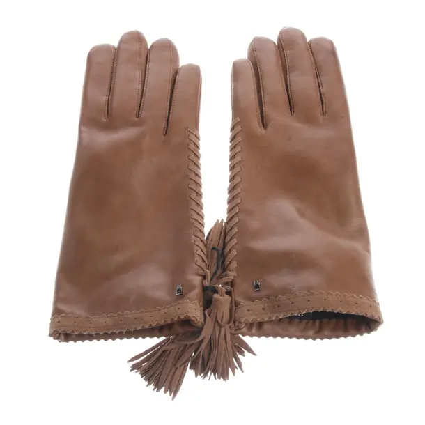 Leather Gloves in Brown, Leather, Roeckl