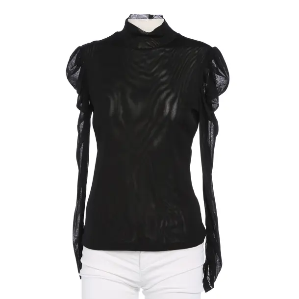 Long Sleeve Shirt in Black, Polyester, Diane von Furstenberg