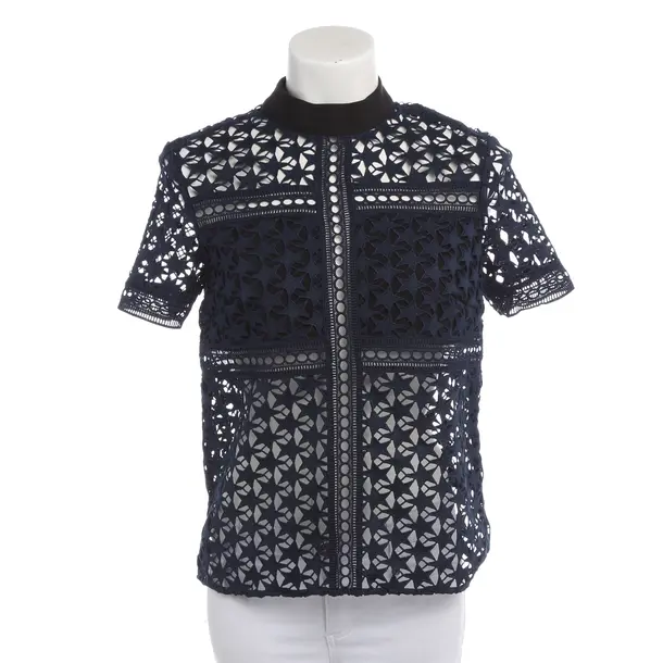 Bluse in Blau, Polyester, self-portrait