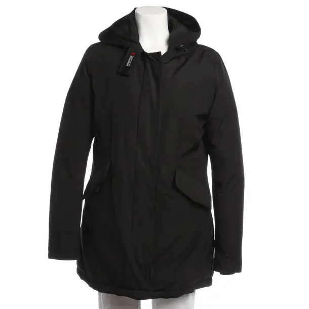 Winterjacke in Schwarz, Baumwolle, Woolrich