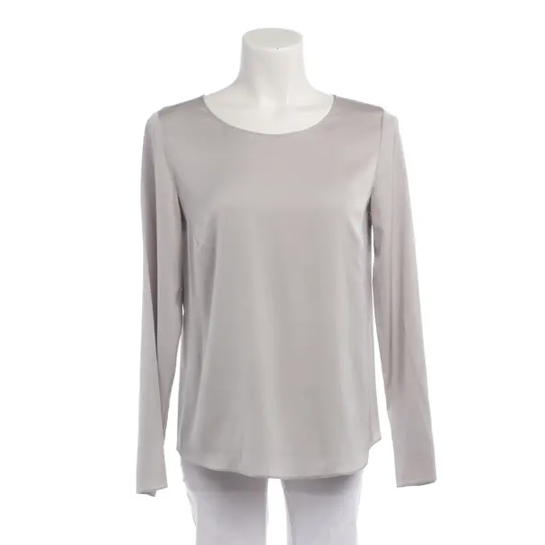 Bluse in Grau, Seide, Armani Collezioni