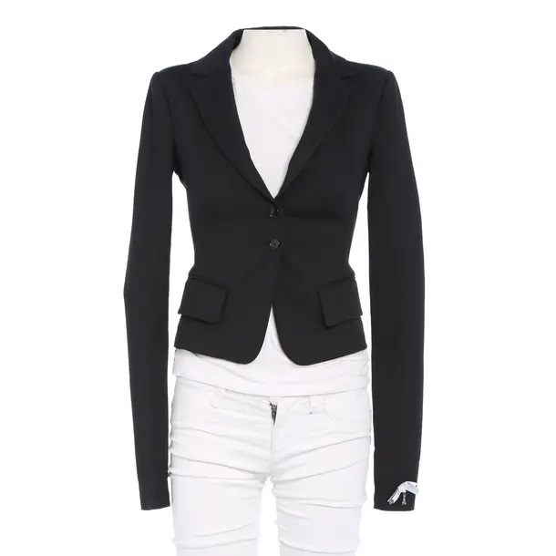 Blazer in Black, Cotton, Patrizia Pepe