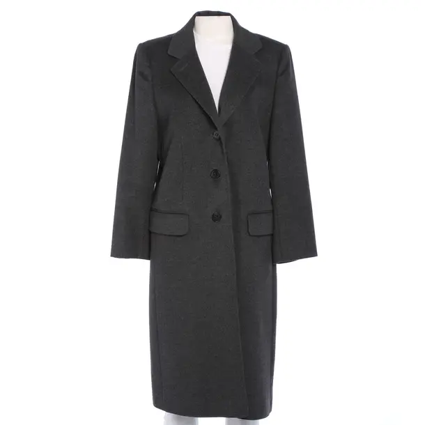 Mid-Season Coat in Gray, Wool, Windsor