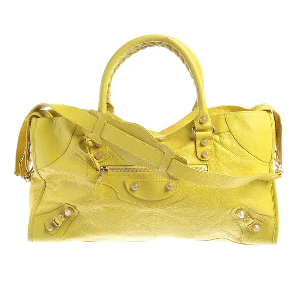 Handtasche in Gelb, Leder, Balenciaga