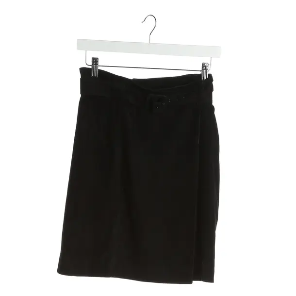Rock in Schwarz, Leder, Marc Cain