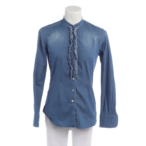 Bluse in Blau, Baumwolle, Caliban