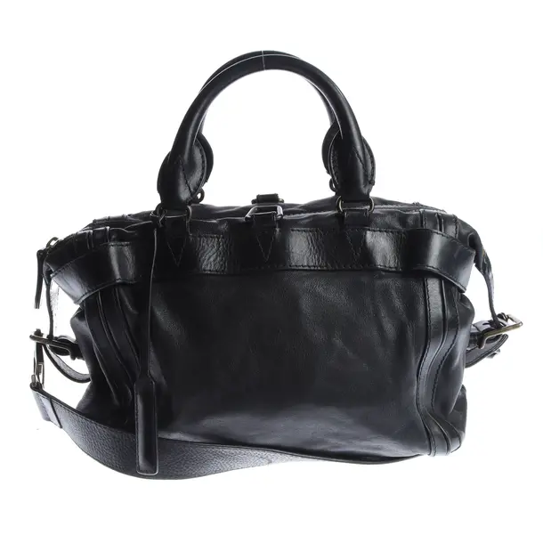 Handbag in Black, Leather, Burberry