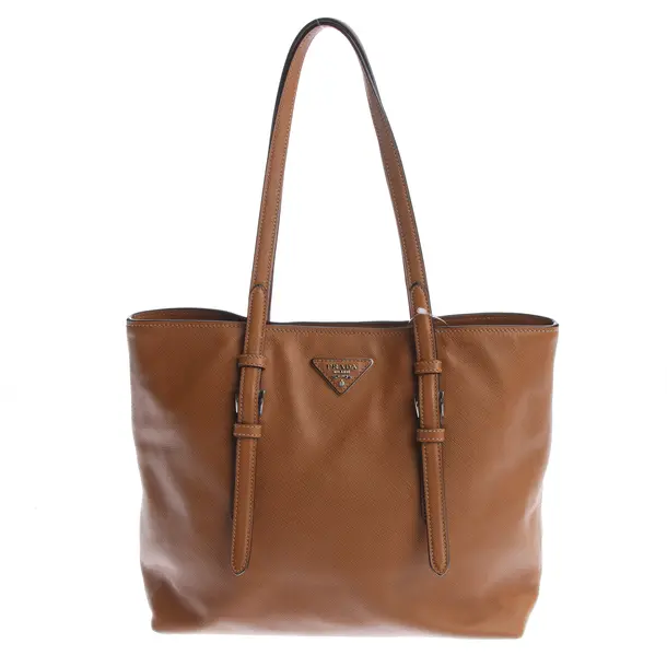 Schultertasche in Braun, Leder, Prada