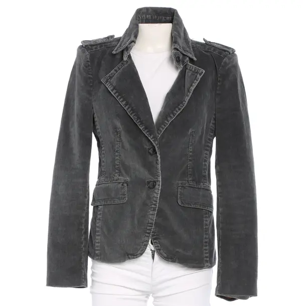 Blazer in Gray, Cotton, Drykorn