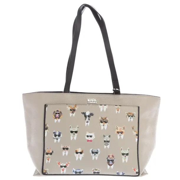 Shoulder Bag in Multicolored, Leather, Karl Lagerfeld