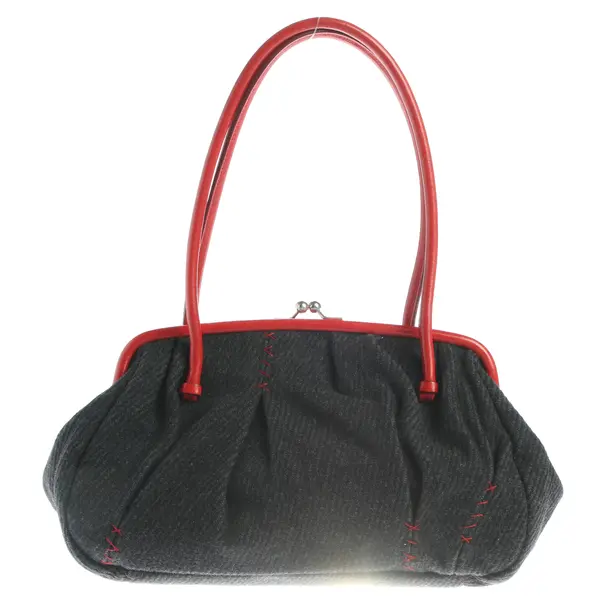 Shoulder Bag in Gray, Cotton, Miu Miu