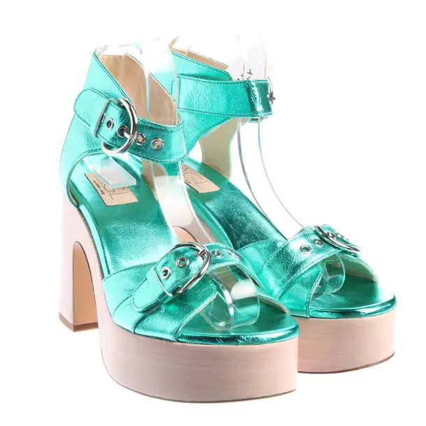 Heeled Sandals in Green, , AGL Attilio Giusti Leombruni