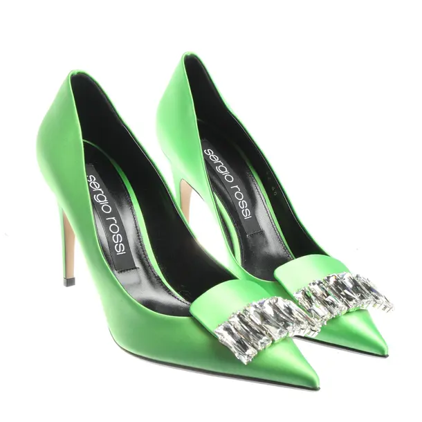 Pumps in Green, , Sergio Rossi