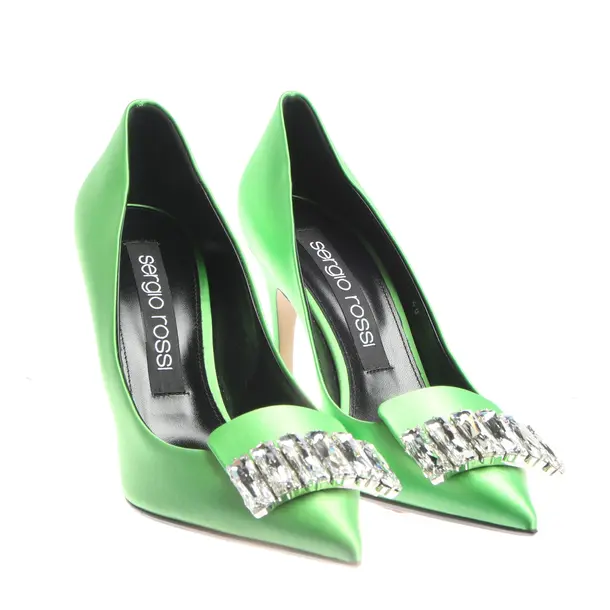 Pumps in Grün, , Sergio Rossi