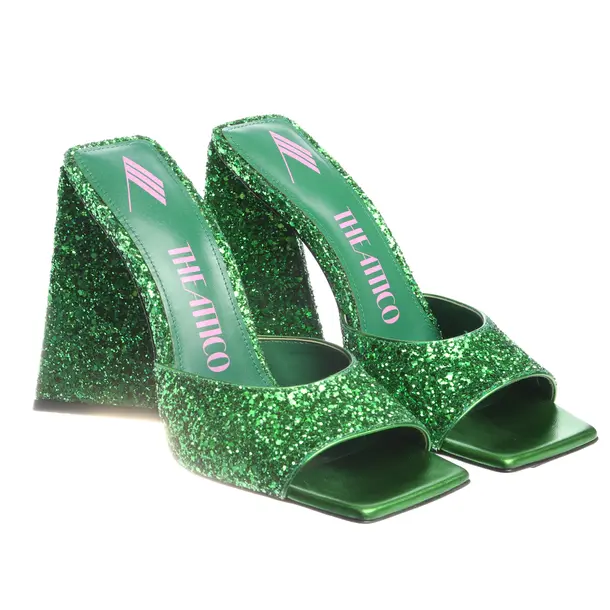 Heeled Sandals in Green, , The Attico