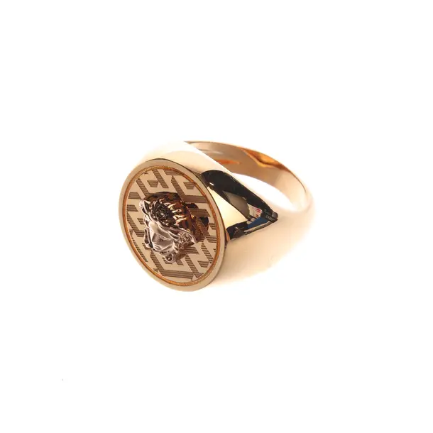 Ring in Metallic, Metal, Versace