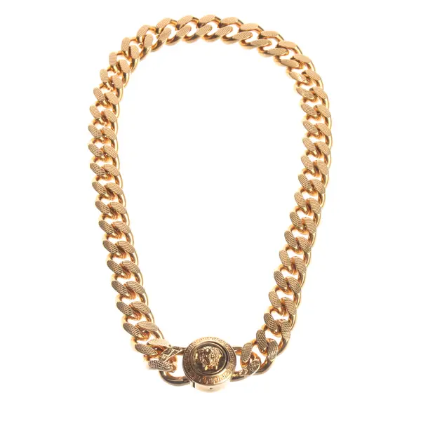 Kette in Metallic, Metall, Versace