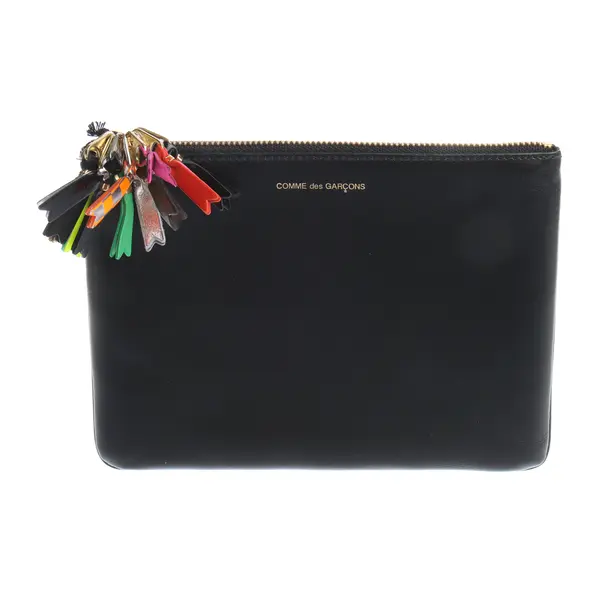 Etui in Schwarz, Leder, Comme des Garcons