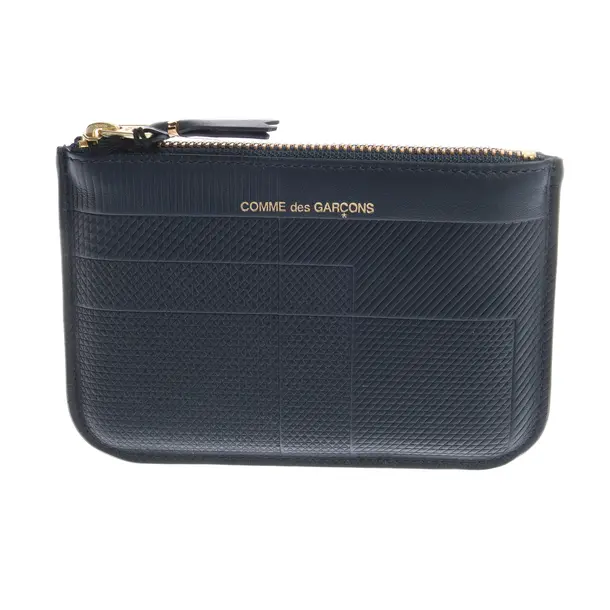 Geldbörse in Blau, Leder, Comme des Garcons