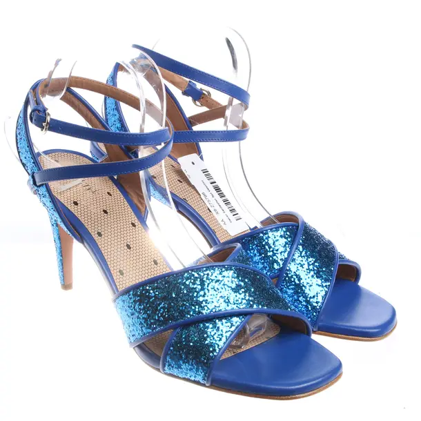 Heeled Sandals in Blue, , Red Valentino