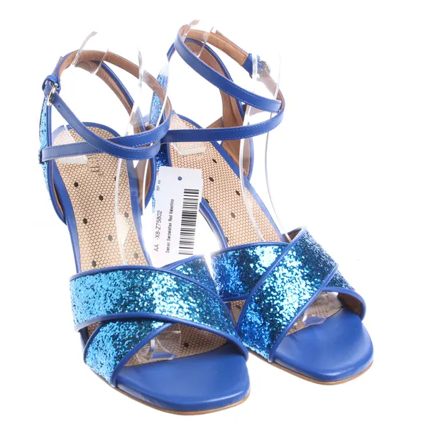Heeled Sandals in Blue, , Red Valentino