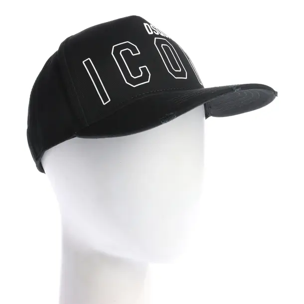 Cap in Schwarz, Baumwolle, Dsquared