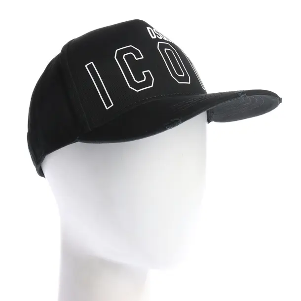 Cap in Black, Cotton, Dsquared
