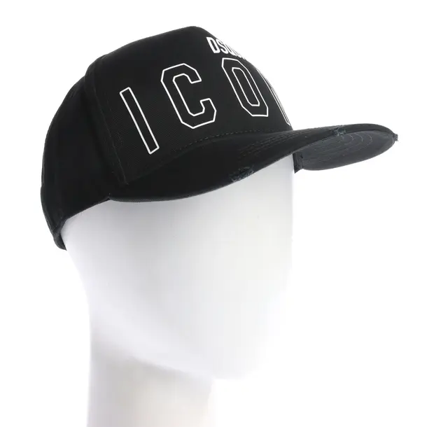 Cap in Black, Cotton, Dsquared