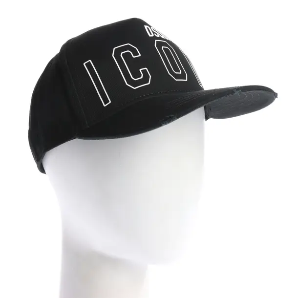 Cappello, in Nero, Cotone, Dsquared