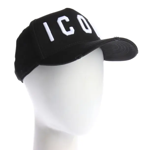 Cap in Black, Cotton, Dsquared